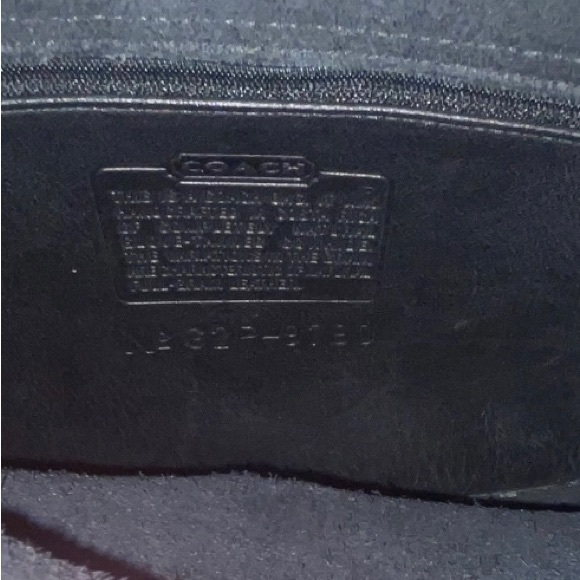 COACH Vintage City Bag Crossbody Shoulder Black Leather Handbag 9790 - Picture 9 of 15